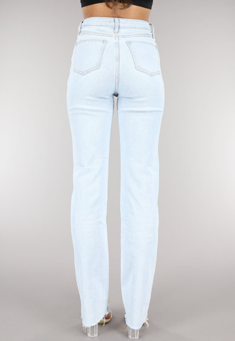 Redial Jeans  Lichtblauwe Tall Jeans met Scheuren