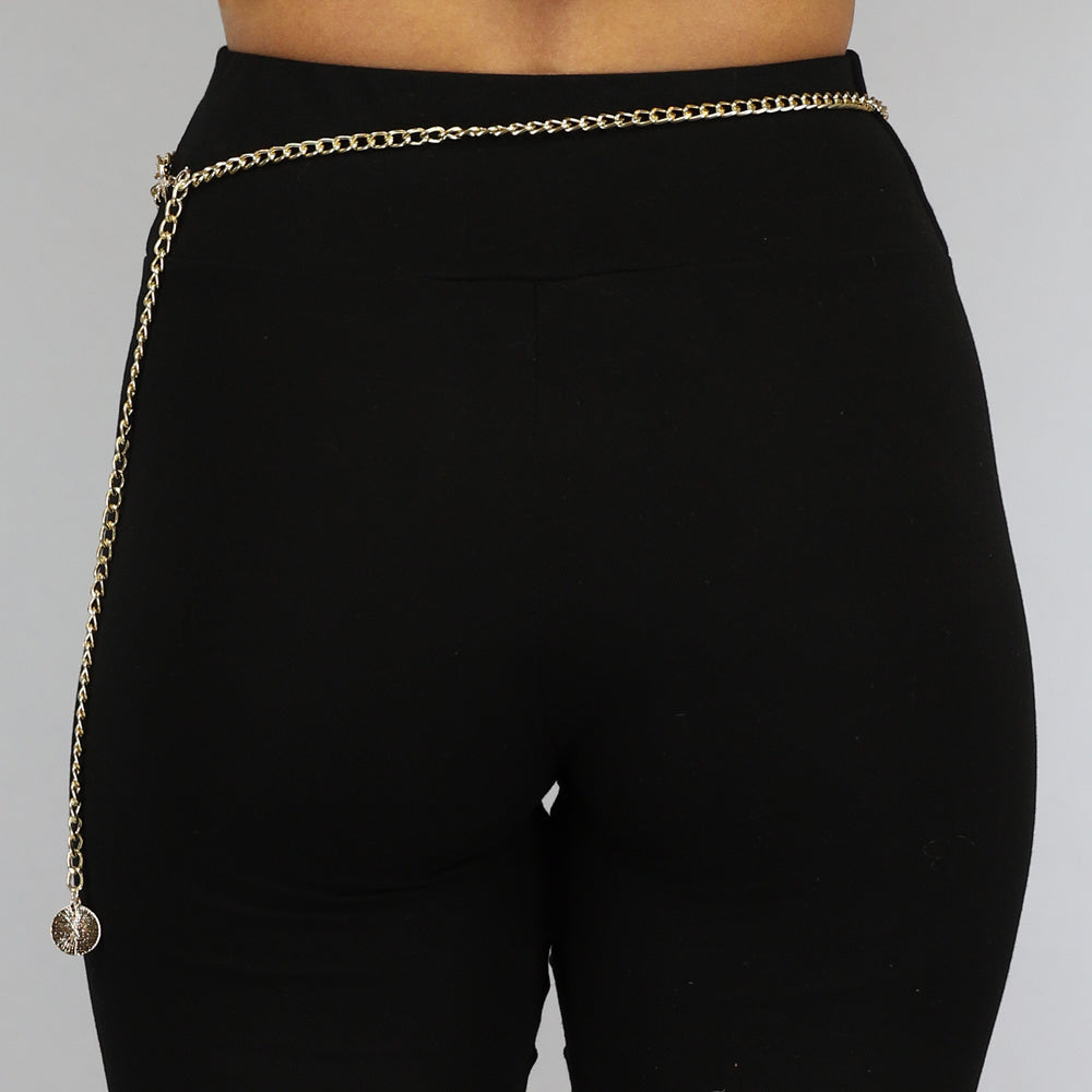 Triple Bodychain met love Munt