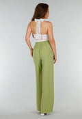 Witte Stretch top met Stretch en Dubbele Voering