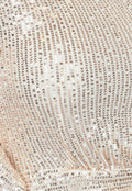 Rosé Gouden One Sleeve Jurk met Pailletten