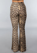 High Waist Tall Luipaard Flared Legging
