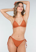 Bronzen Brazilian Verstelbare Strik Bikini Broekje