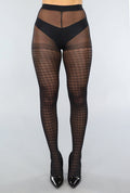 20 Denier Matte Pied De Poule Panty