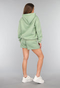 Groene Short Set met Hoodie
