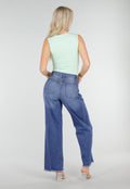 Mintgroene Body met Vierkante Hals en Brede Bandjes