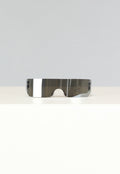 Witte Festival Bril met Spiegelglas