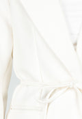 Witte Blazer met Ceintuur