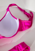 Neon Roze Push Up Beugel Bikinitop