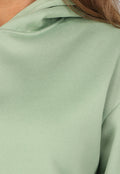 Groene Short Set met Hoodie