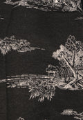 Omslagdoek met Print in Zwart