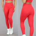Rode Squatproof Sportlegging van Ribstof