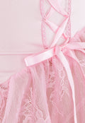 Lichtroze Lingerie Jurkje met Strikjes