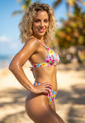 Bloemenprint Bikinitop in Triangel Model