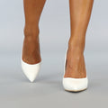 Witte Pumps met Stiletto Hak