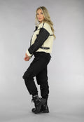 Zwart/Beige Teddy Lammy Coat