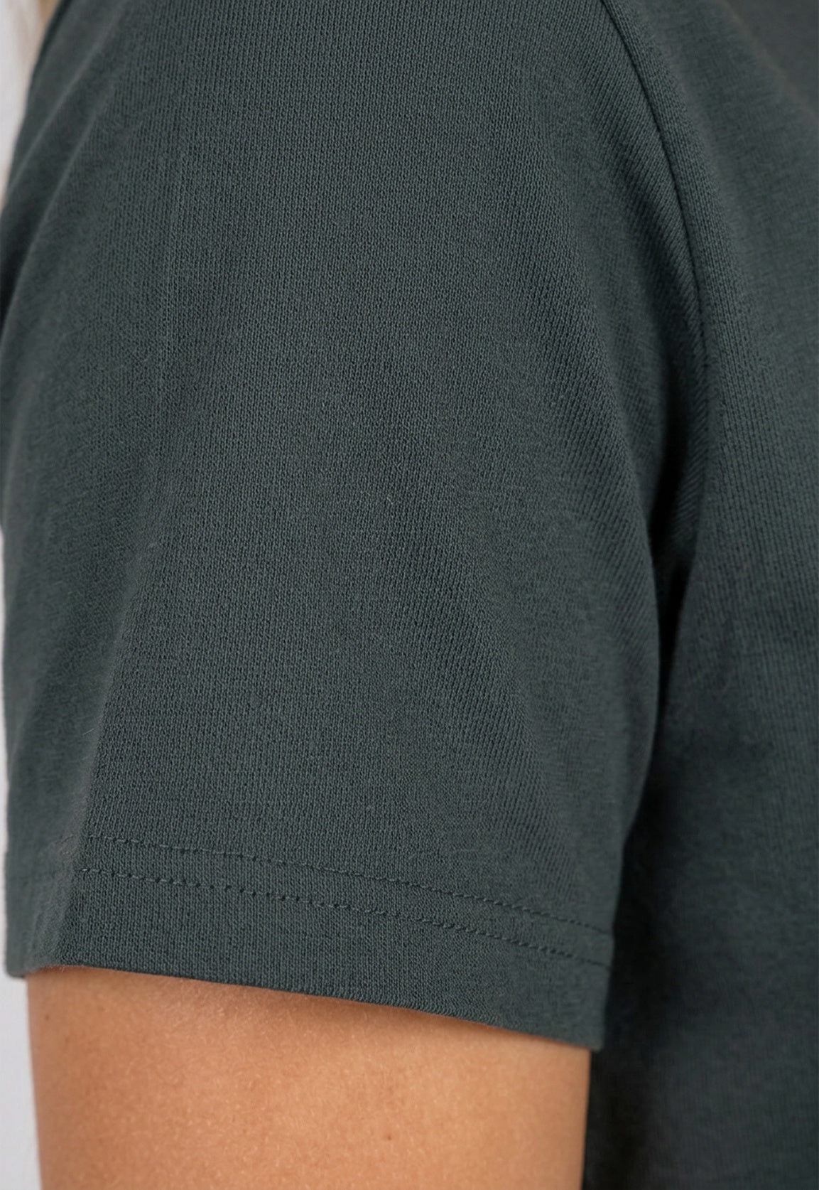 Grijs Basic T-Shirt met Lichte Stretch