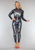 Roses Skelet Jumpsuit Kostuum