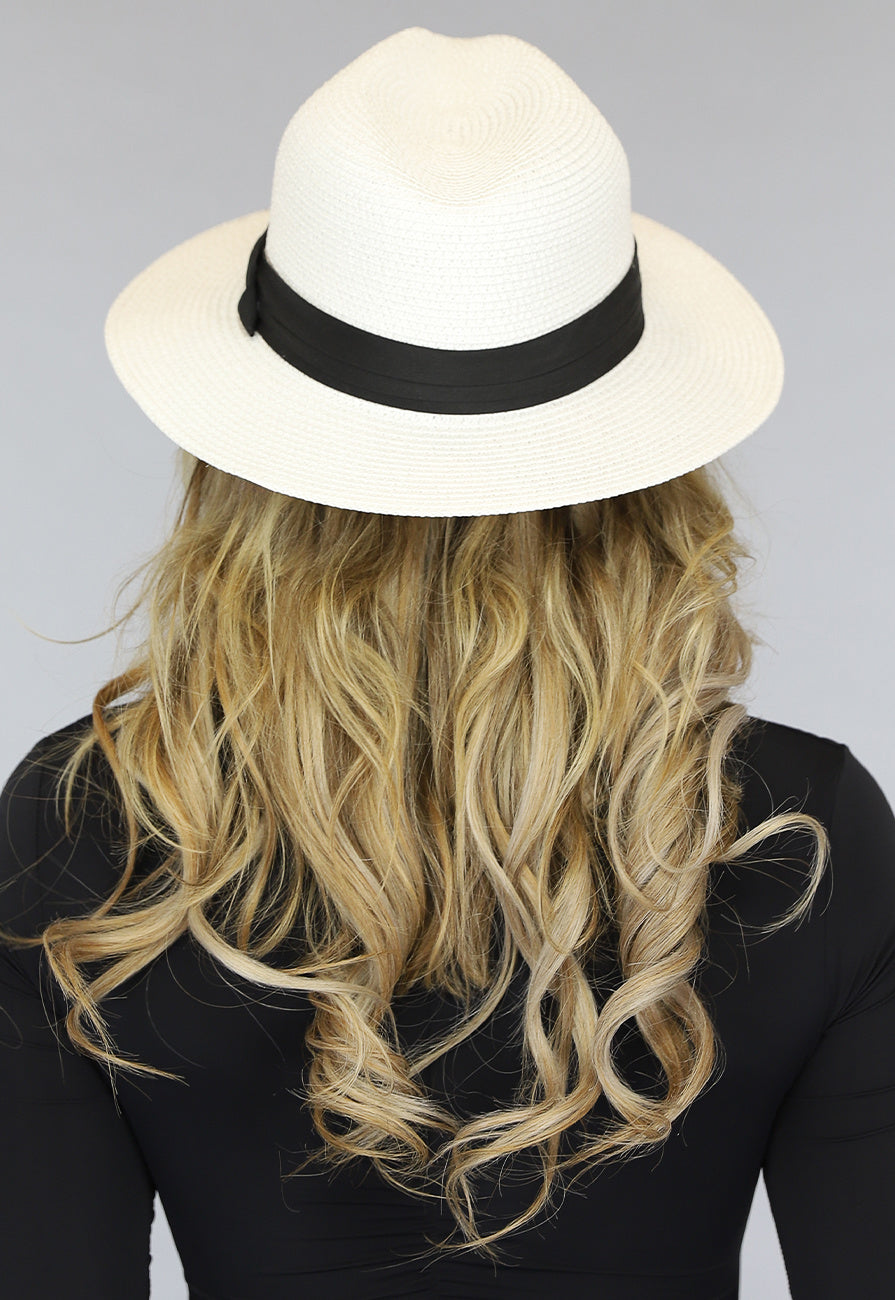 Witte Basic Strand Hoed