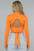 Fel Oranje Crop Bolero