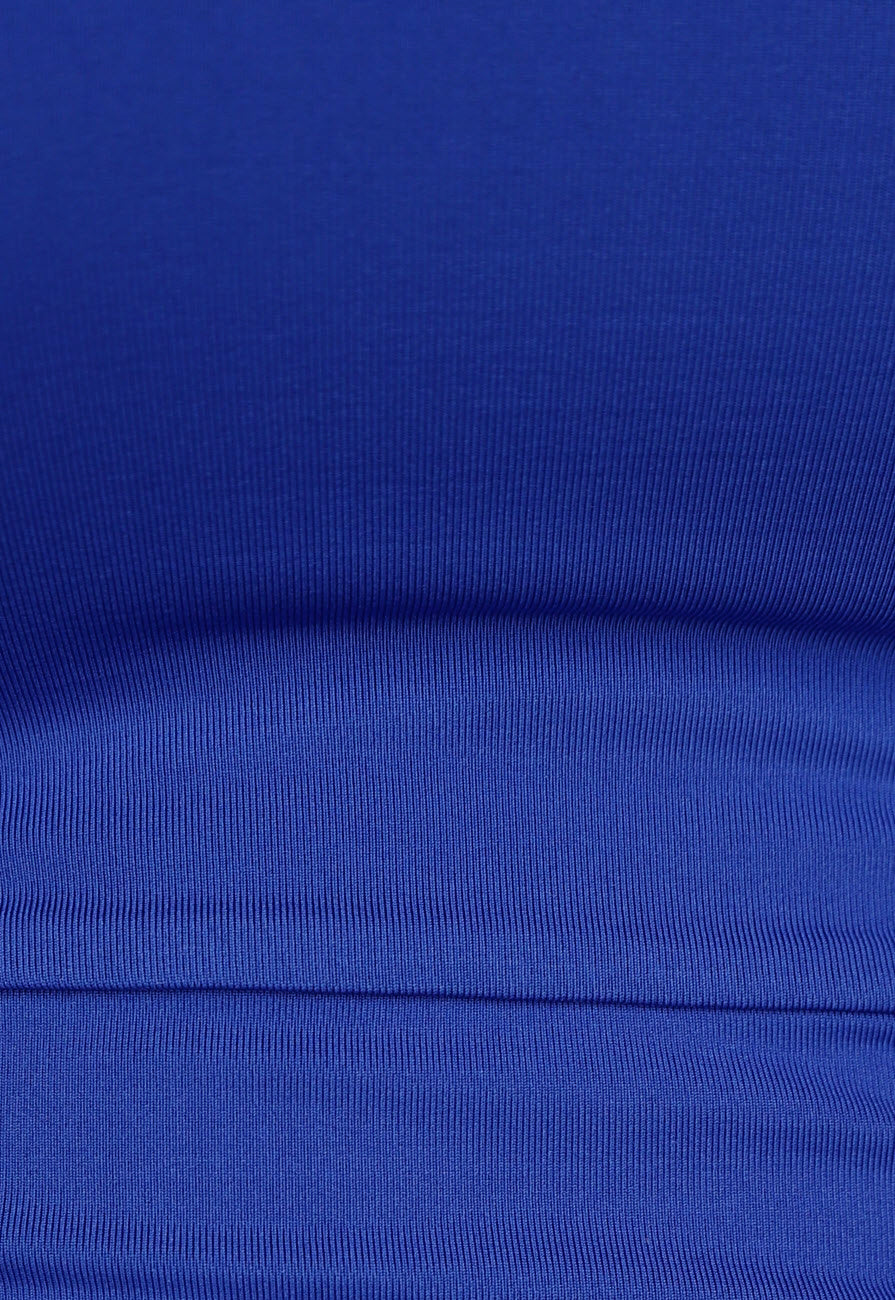 Donkerblauwe Bodysuit met Open Zij