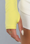 Cropped Gele Lange Mouwen Bolero