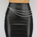 Triple Bodychain met love Munt