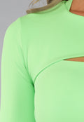 Groene Longsleeve Stretch Bolero