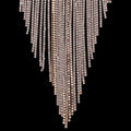 Grote Strass Choker met Strass Fringe