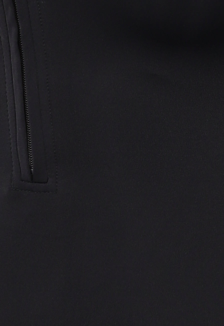 Zwarte Aansluitende Jumpsuit met Ritssluiting