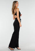 Zwarte Bodysuit met Spaghetti Bandjes en Pads