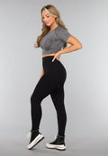 Cropped Sporttop in Grijs