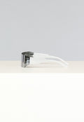 Witte Festival Bril met Spiegelglas