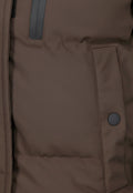 Korte Bruine Winterjas met Capuchon