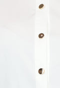 Elastische Witte Longsleeve Blouse