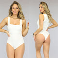 Witte Bodysuit met Vierkante Hals