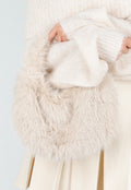 Faux Fur Tas met Gouden Schouderketting