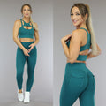 Oase Groene Sport Legging met Scrunch en Steekzakken