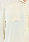 Beige Flowy Co Ord Set