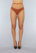 Medium Fishnet Netpanty in Camel