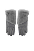 Leren Handschoenen met Faux Fur