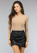 Gladde Longesleeve Nude Bodysuit