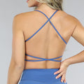 Blauwe Sport-Bh met Open Rug