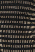Gouden Gestreepte Strapless Midi Jurk