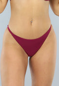 Verstelbaar Wijnrood String Bikini Broekje