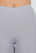 Grijze High Waist Short Legging