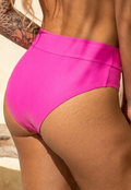 Fuchsia Bikinislip met Hoge Taille