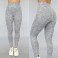 Grijze Gemêleerde Squat Proof Sportlegging