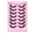 Fluffy Segmenten Plak Wimpers met Volume Set van 7