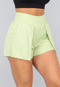 Groene Loose Fit Sportshort