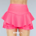 Geplooide Neon Roze Skort
